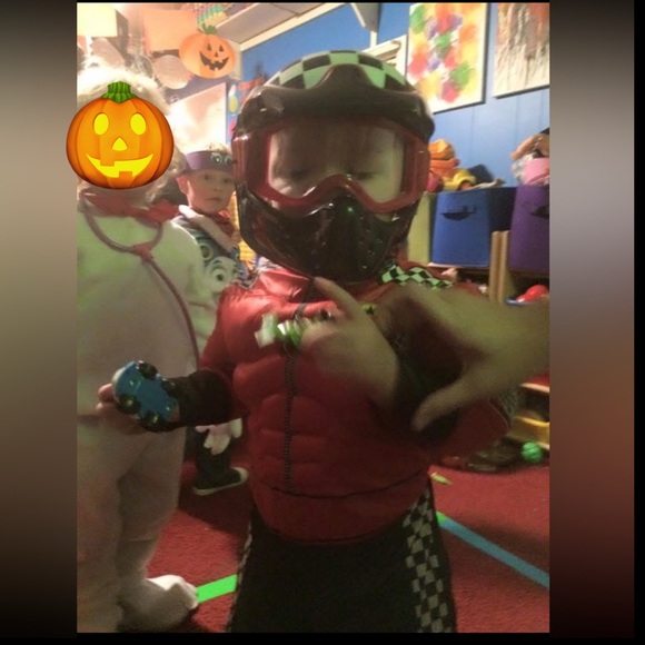 HALLOWEEN 🎃: Turbo Racer Full Costume with Mask: Size 2T - Picture 2 of 7